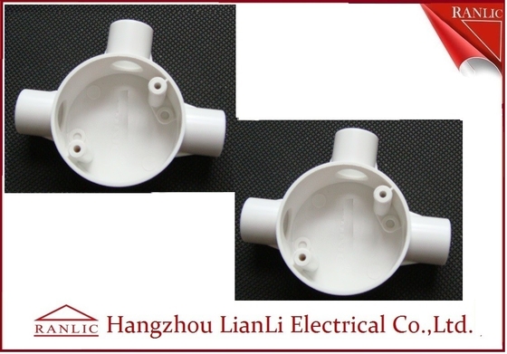 Κίνα Τριπλό στρογγυλό κιβώτιο συνδέσεων αγωγών PVC ηλεκτρικό BS4568 επί παραγγελία προμηθευτής