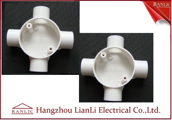 Κίνα Άσπρες ΓΠ 4 ηλεκτρικός αγωγός PVC κιβωτίων συνδέσεων τρόπων και πρότυπα συναρμολογήσεων BS4662 προμηθευτής