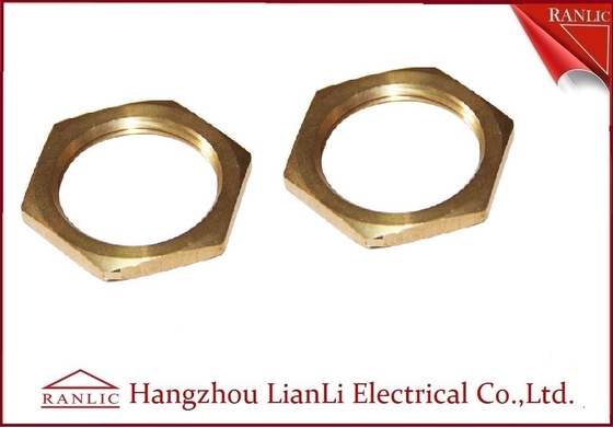 Κίνα Ορείχαλκος 20mm 25mm Hexagon Locknut μόνη CNC χρώματος μηχανή που επεξεργάζεται το θηλυκό νήμα προμηθευτής